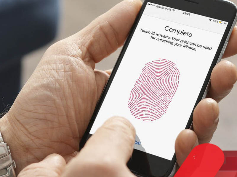 Bật tắt VoiceOver bằng Touch ID